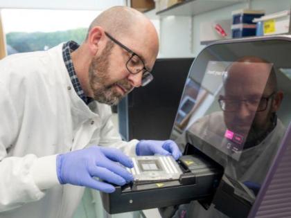 Researcher working in a laboratory