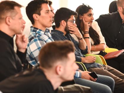 Group of students at a seminar
